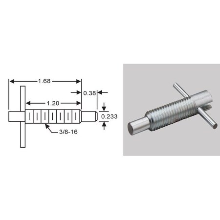 S & W Manufacturing T-Handle Lock, 3/8-16" STH38